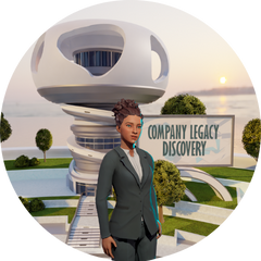 company legacy discover metaverse hq building