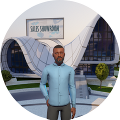sales showroom metaverse hq building