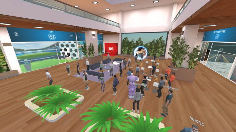 business in the metaverse . customizable smart office - Immersive web