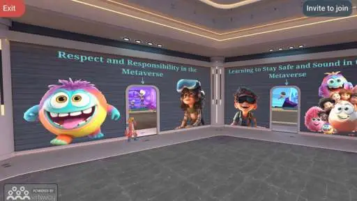 immersive website in the metaverse