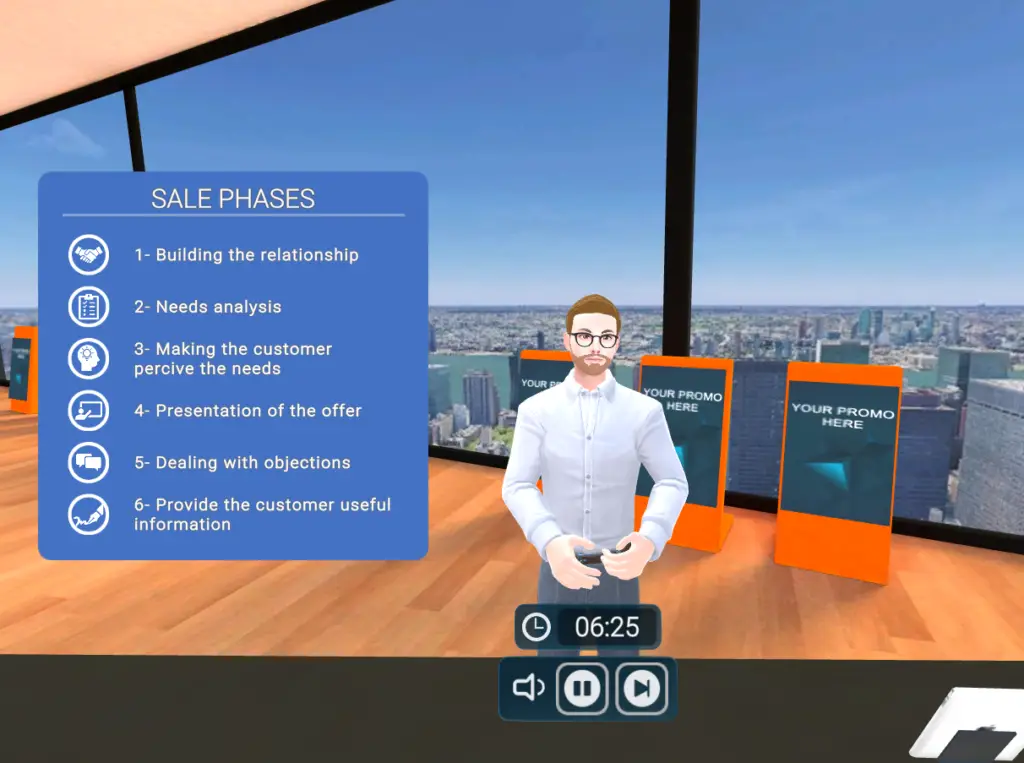 corporate sales metaverse training with AI