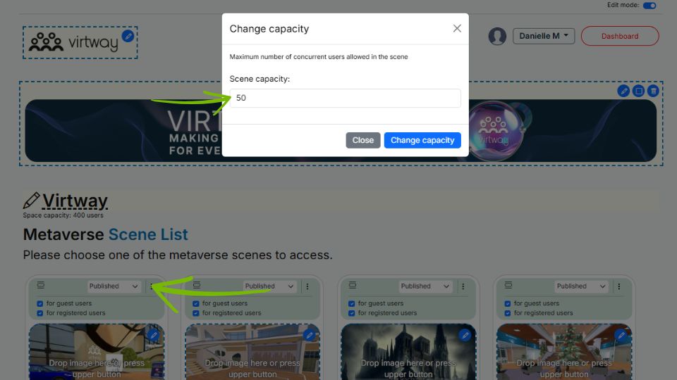 Edit Mode_Scene Capacity