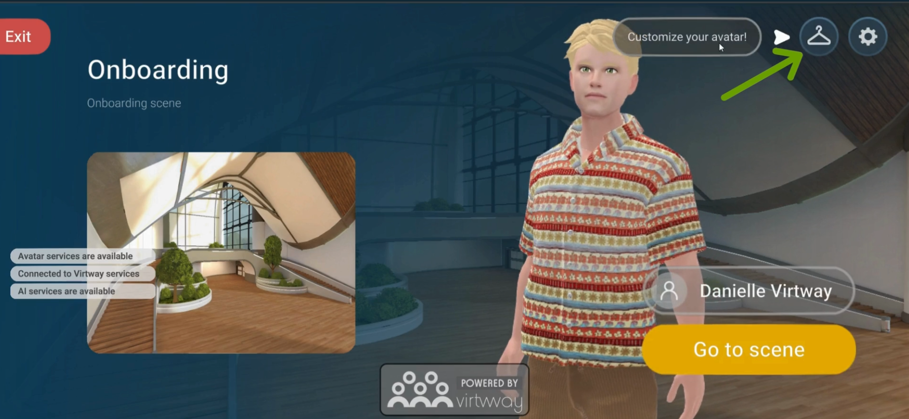 customize virtway avatar