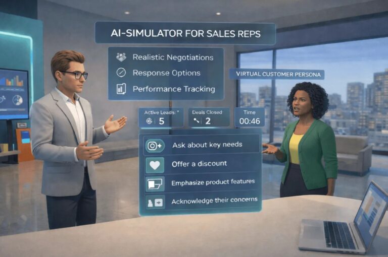 Preparación para las ventas minoristas a gran escala: Cómo evaluar a los asociados de tienda y a los representantes de campo con la cobertura de juegos de rol de IA